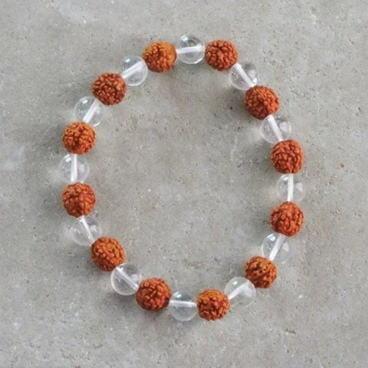 Rudraksha Crystal Bracelet