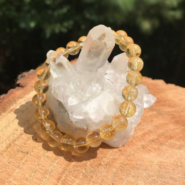 Citrine Bracelet – 8mm Natural Healing Crystal