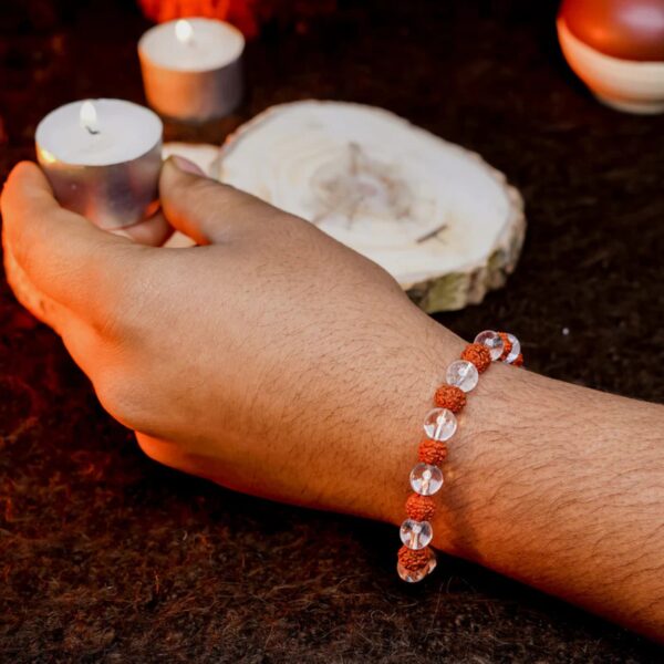 Rudraksha Crystal Bracelet