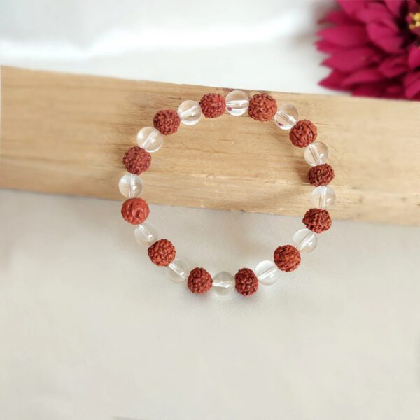 Rudraksha Crystal Bracelet